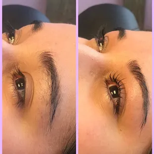 Lash lift and brow clean up on this beauty