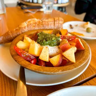 Peach Tomato Burrata