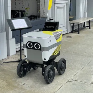 Cute Robo Jae picking up a delivery! Lol