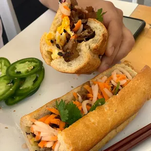 Bo Nuong Banh Mi - Grilled Lemongrass and Sesame Steak Sandwich