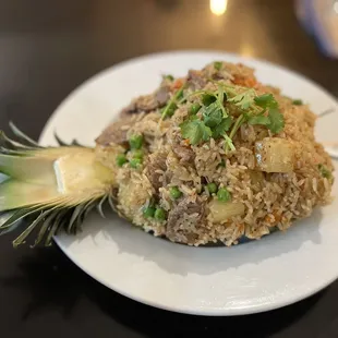 a pineapple and rice dish