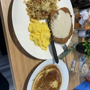 Chicken fried steak &amp; Eggs