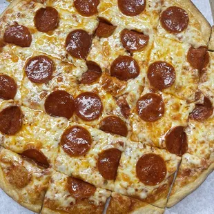 Tavern style thin crust with the best cheese shipped from Wisconsin