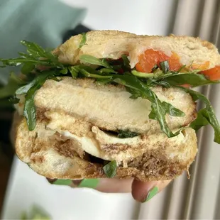 Chicken cutlet sandwich