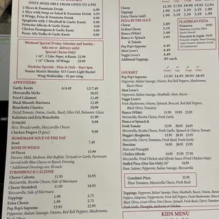 New lunch specials and weekend specials. The best in town many options great price, always filling and kind attentive service.