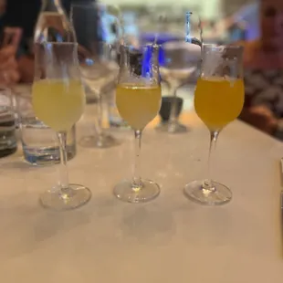 Lemon cello flight. Yum!!!