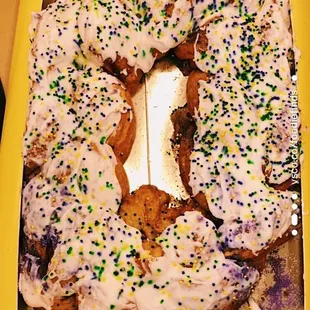 Traditional king cake.
