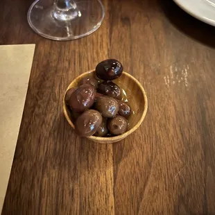 complimentary olives