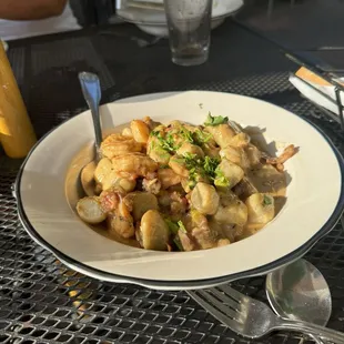 Gnocchi Mare Monte (with shrimp)-so creamy and flavorful.