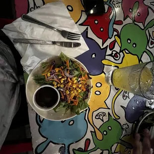 Salad was good the dressing as well