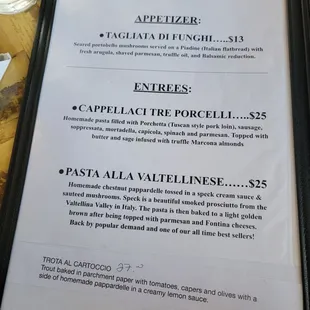 Menu as of 06/22/24