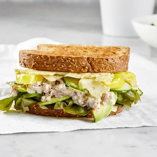 Yellowfin Tuna - Yellowfin Tuna Salad, Lettuce, Avocado, Cucumber, Banana Peppers, Dill Havarti Cheese