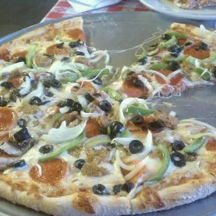 Nonnies Supreme, minus 2 slices