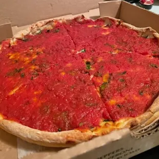 Chicago style pizza
