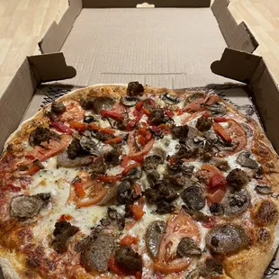 a pizza in a box