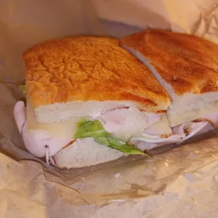 a cut in half sandwich