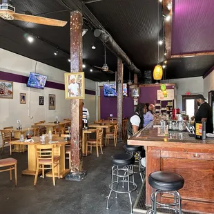 the interior of a restaurant