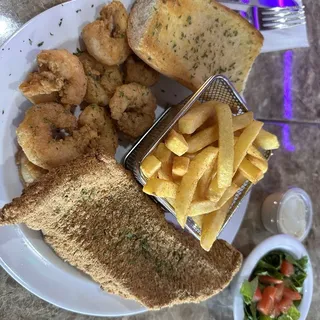 Fried Catfish & Shrimp Platter