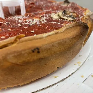 Deep dish Stuffed Pizza