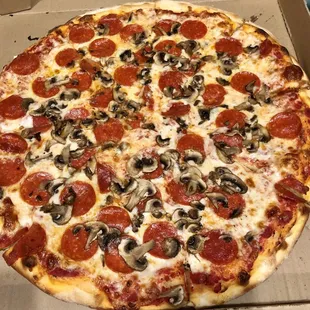 Pepperoni and Mushrooms
