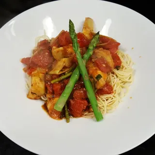 Artichoke and Asparagus Pasta