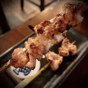 Nankotsu chicken cartilage skewers