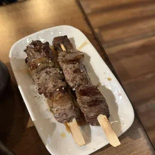 Ribeye cap skewers
