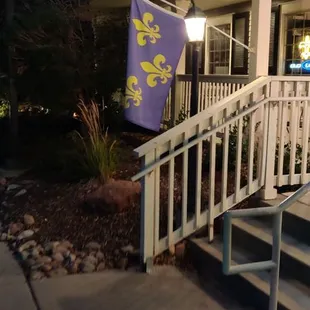 the front of the restaurant