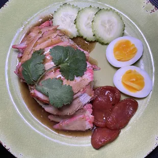 Roasted red pork over rice