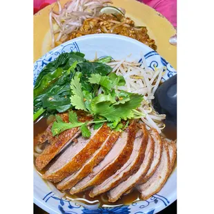 Crispy Duck noodles soup