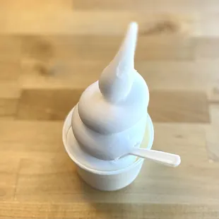Vegan lemon gelato soft serve