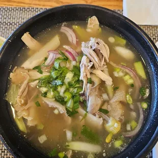 Lao sour chicken soup