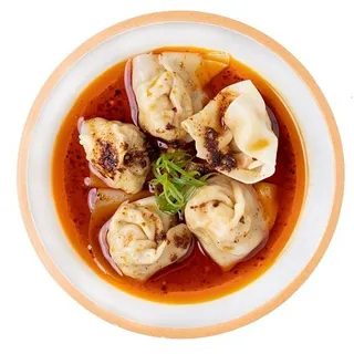 Shrimp and Pork Wonton Chili Sauce or Clear broth *