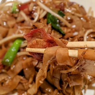 Bbq pork chowfun. It on the menu