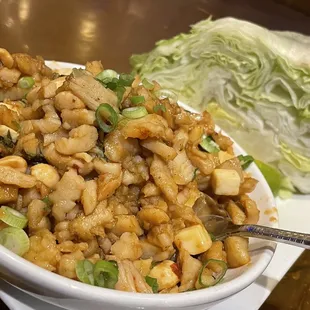 Chicken lettuce wrap