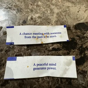 Our fortunes....
