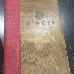 Ginger Noodle Bar Menu