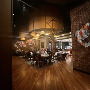 interior, sushi and sashimi