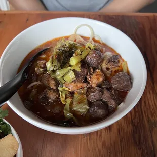 house egg noodle with lots of beef