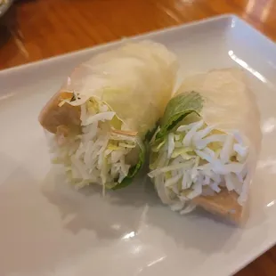 Fresh roll. Lack of ANY flavor