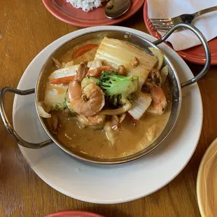 Massaman Curry Dinner with Shrimp