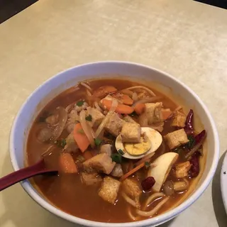 Miso Udon Noodle Soup  choose Beef, Chicken, Shrimp, Or Tofu