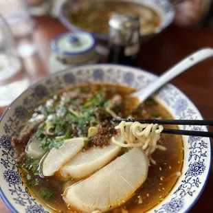 Lamb noodle soup