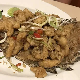 Crispy fish. So flavorful - must try!
