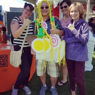 Getting into the festival mind set with the family!