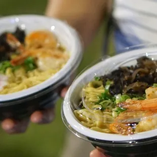 GARLIC BUTTER SHRIMP SAIMIN ohh weee