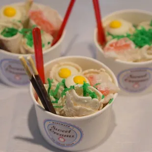 Ramen roll bowl desserts