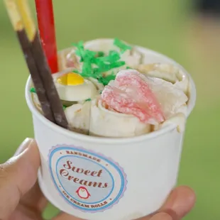 Ice cream treats from sweet creams