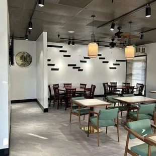 Inside the restaurant