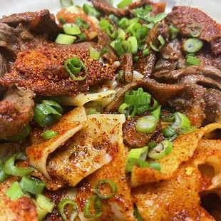 Youpo Noodle ( wide noodles a little spicy)